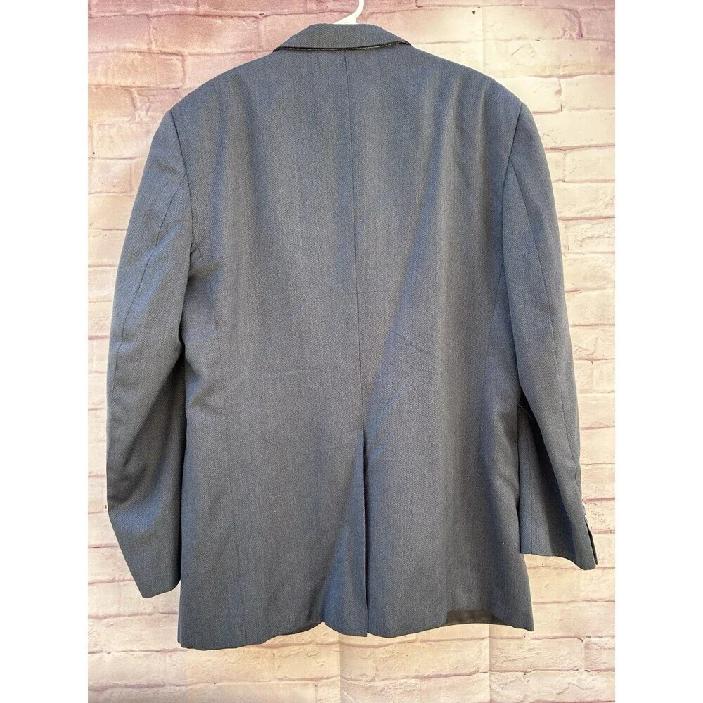 Vtg Christian Dior Monsieur Men’s  Blazer Jacket Virgin Wool USA union Made 44R